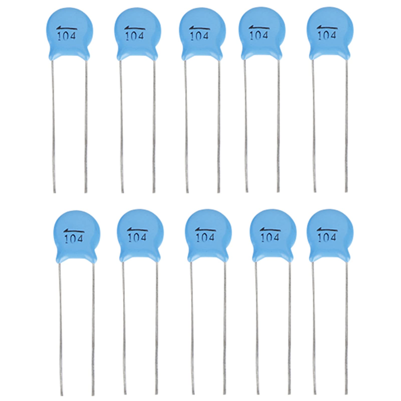 Amazon.co.jp: Tyenaza 50個 ブルー 0.1uF 1000V セラミックコンデンサ